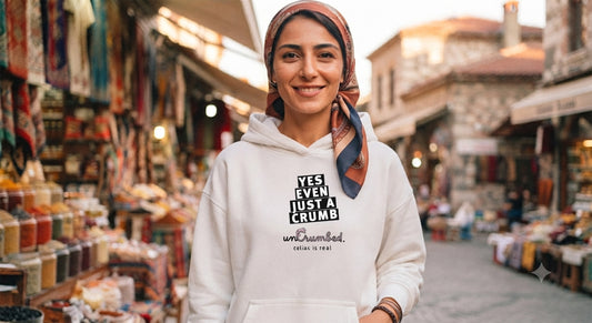 women's hoodie: yes, even just a crumb