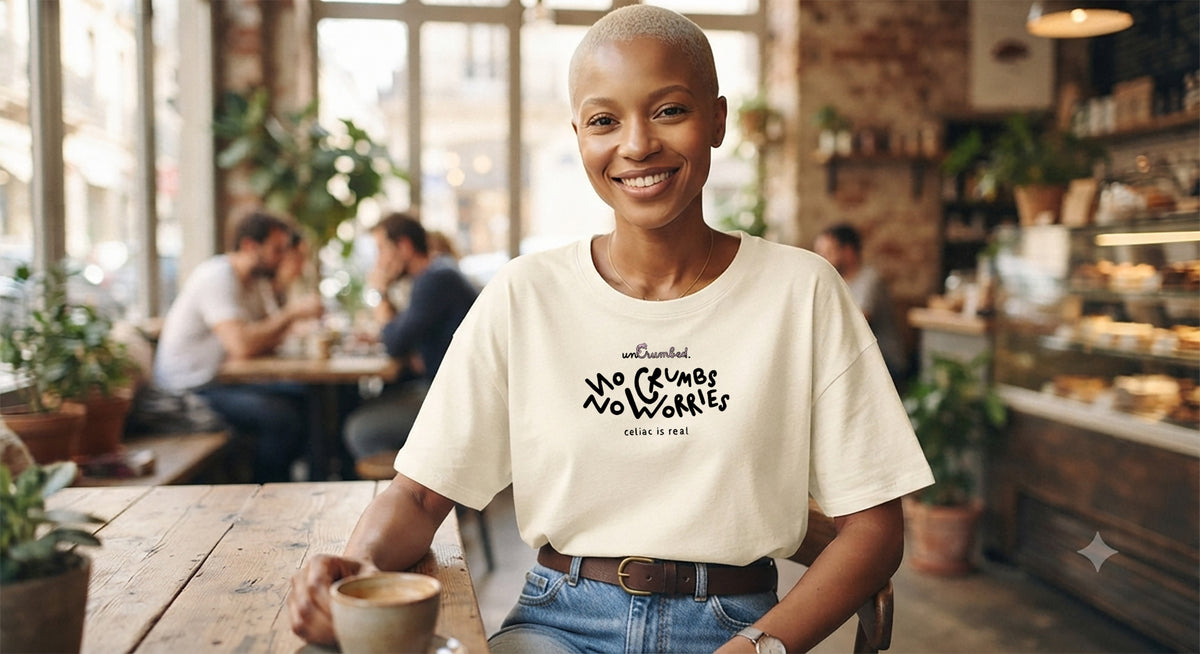 women's oversized: no crumbs no worries