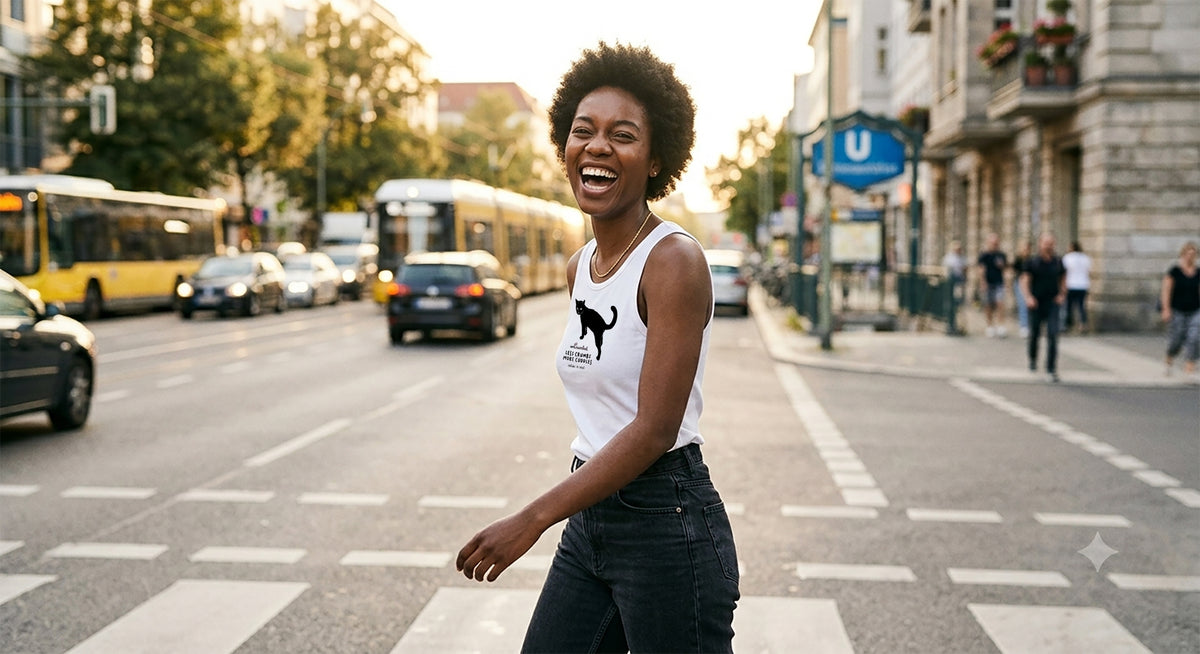 unisex sleveless: less crumbs more cuddles