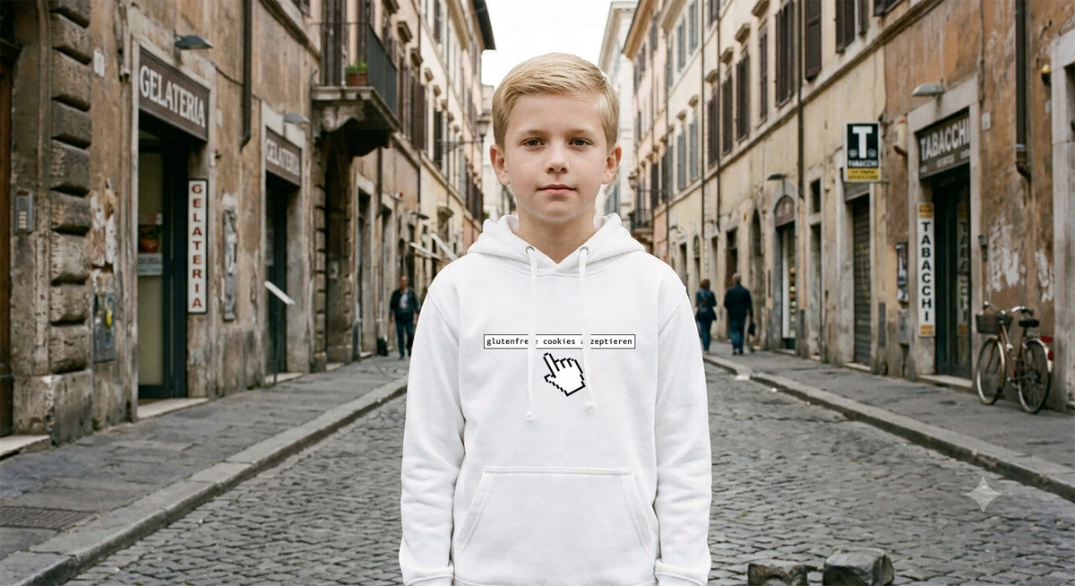 kids hoodie: glutenfreie cookies akzeptieren