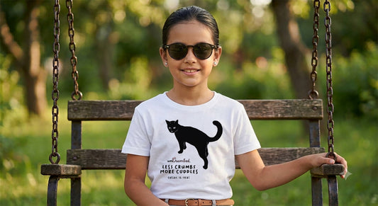 kids shirt: less crumbs more cuddles
